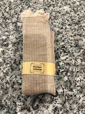 Boutique Brand Ruffled Top Boot Socks